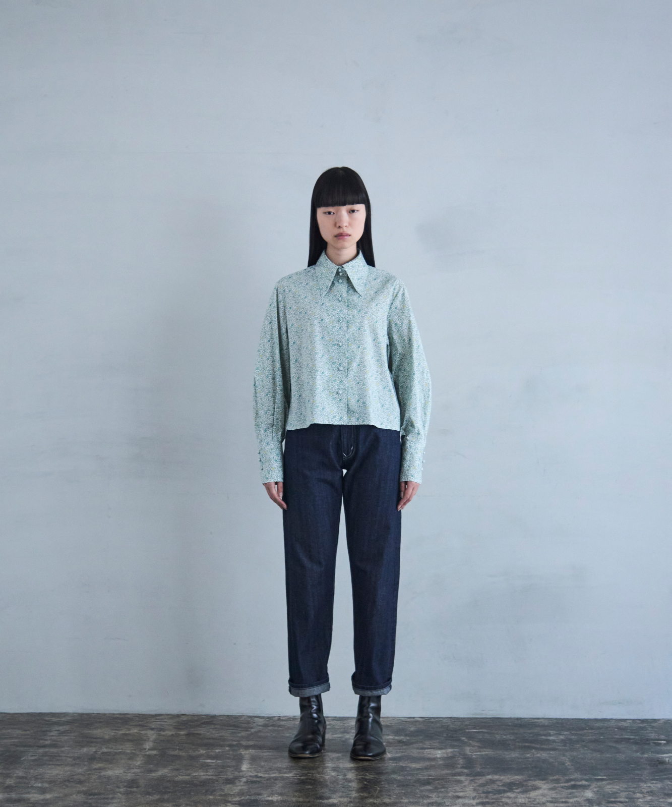 ≪通常販売≫liberty print shirt collar blouse（リバティプリントシャツカラーブラウス）≪2025年2月28日15:00販売開始≫