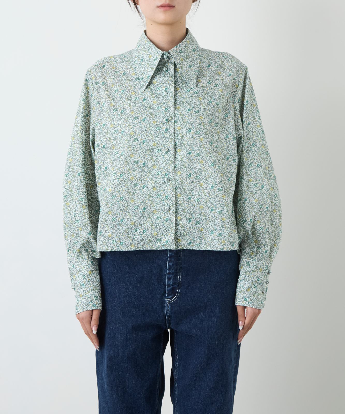 ≪通常販売≫liberty print shirt collar blouse（リバティプリントシャツカラーブラウス）≪2025年2月28日15:00販売開始≫