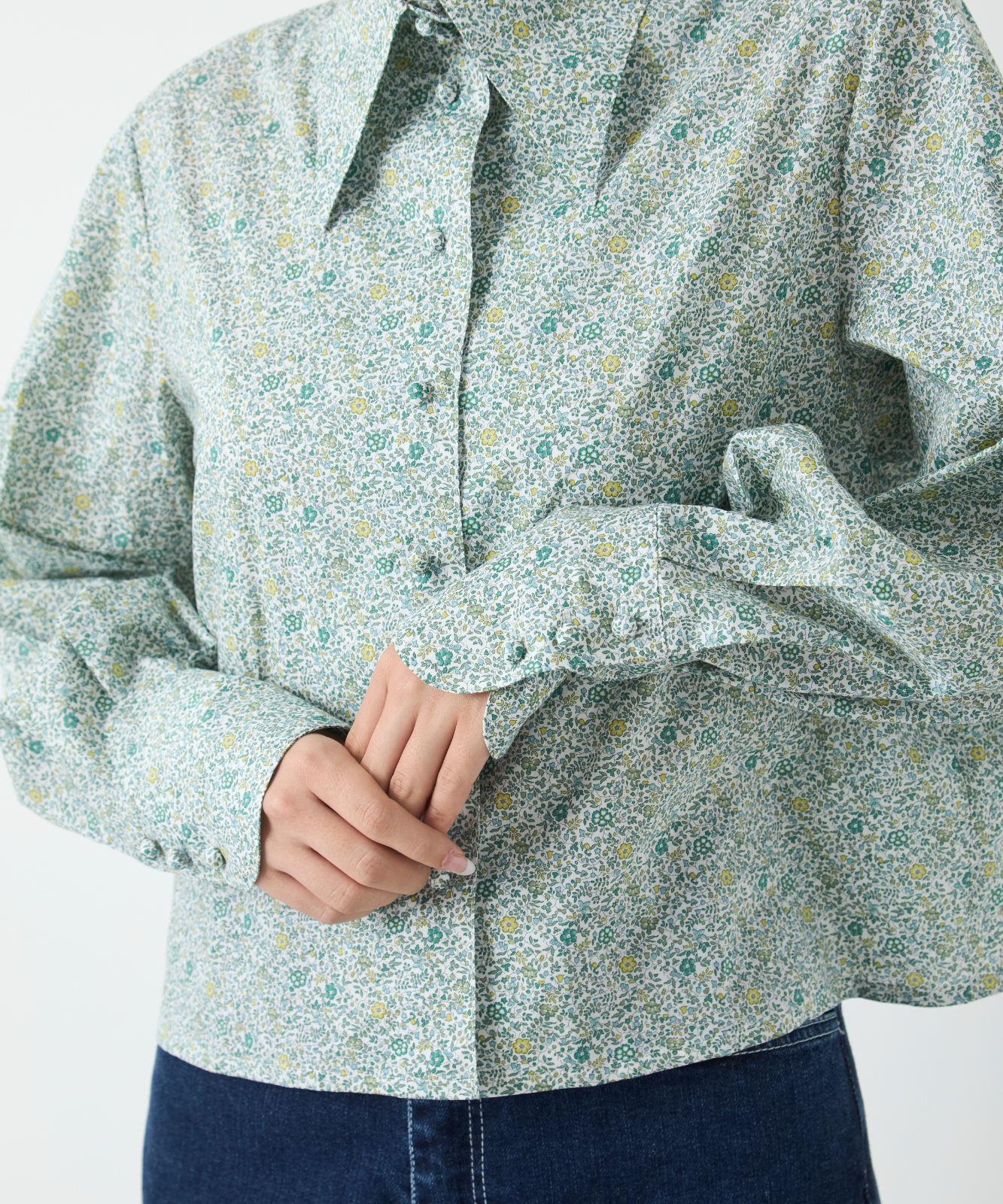 ≪通常販売≫liberty print shirt collar blouse（リバティプリントシャツカラーブラウス）≪2025年2月28日15:00販売開始≫