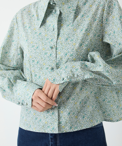 ≪通常販売≫liberty print shirt collar blouse（リバティプリントシャツカラーブラウス）≪2025年2月28日15:00販売開始≫