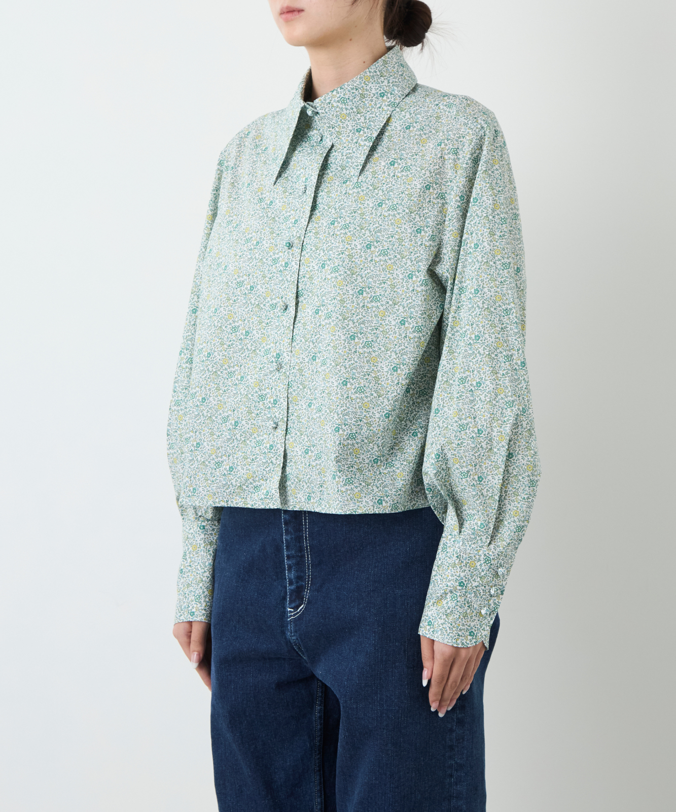 ≪通常販売≫liberty print shirt collar blouse（リバティプリントシャツカラーブラウス）≪2025年2月28日15:00販売開始≫