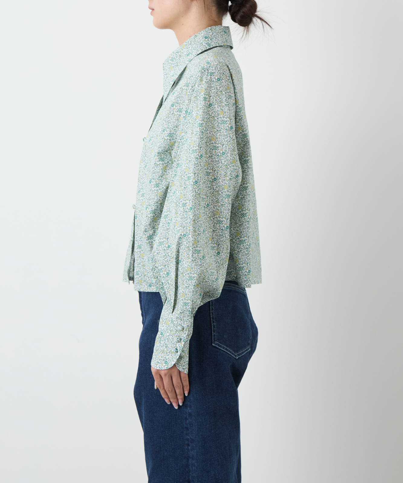 ≪通常販売≫liberty print shirt collar blouse（リバティプリントシャツカラーブラウス）≪2025年2月28日15:00販売開始≫