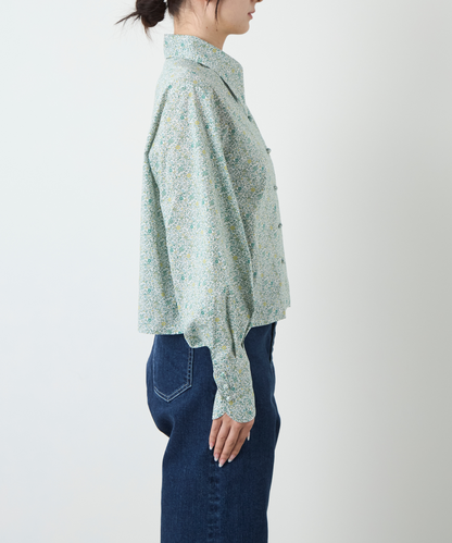 ≪通常販売≫liberty print shirt collar blouse（リバティプリントシャツカラーブラウス）≪2025年2月28日15:00販売開始≫