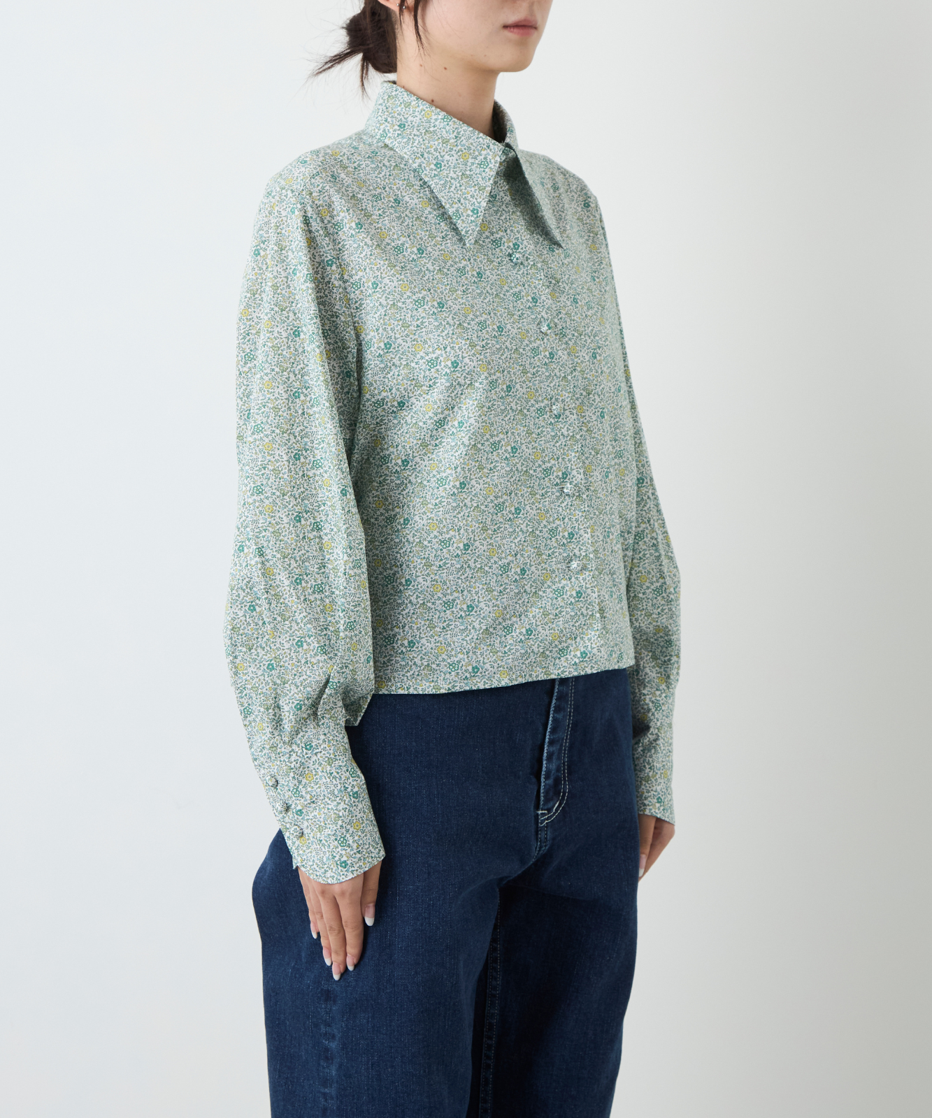 ≪通常販売≫liberty print shirt collar blouse（リバティプリントシャツカラーブラウス）≪2025年2月28日15:00販売開始≫