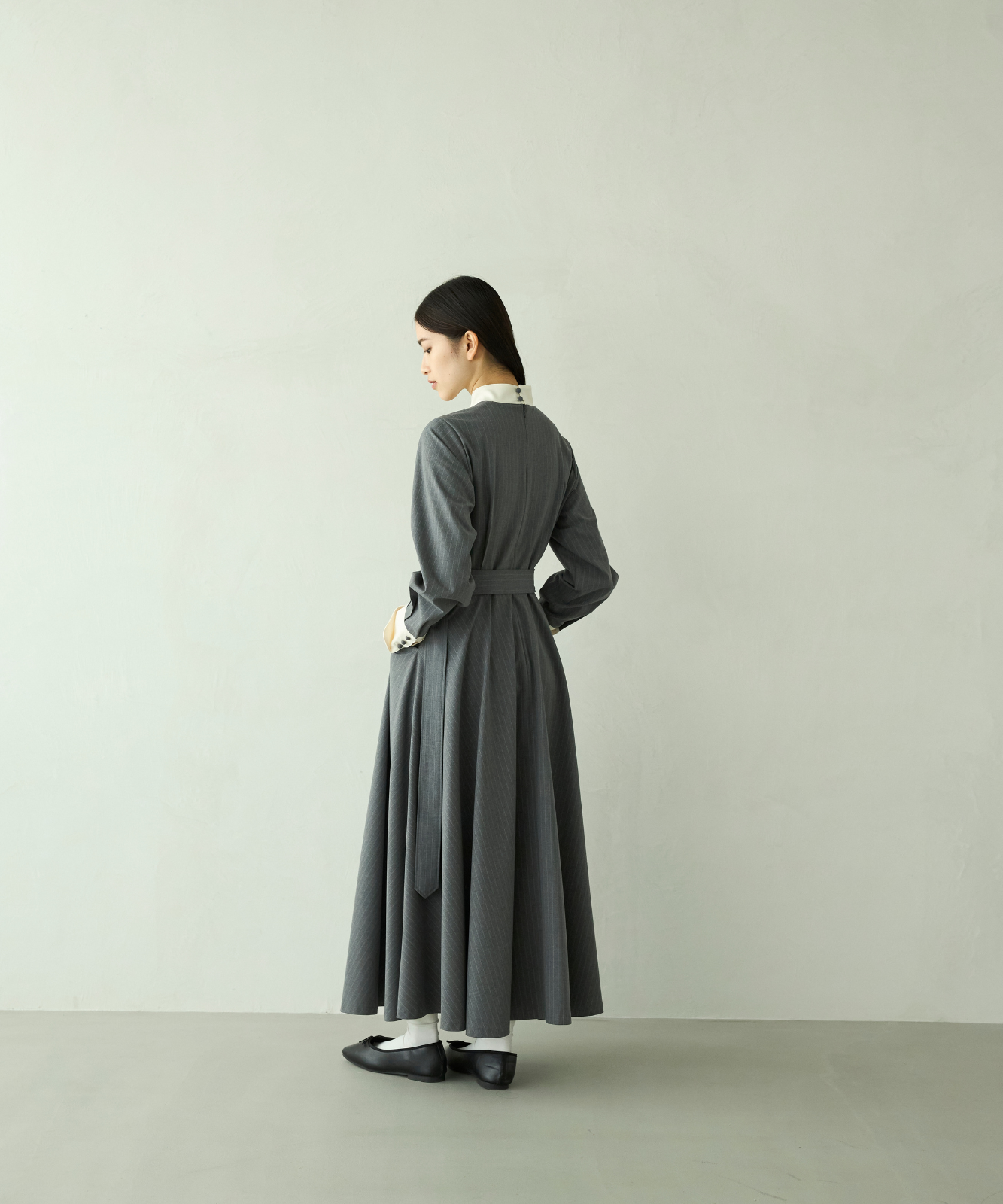 ≪通常販売≫classical stripe bicolor onepiece（クラシカルストライプバイカラーワンピース）