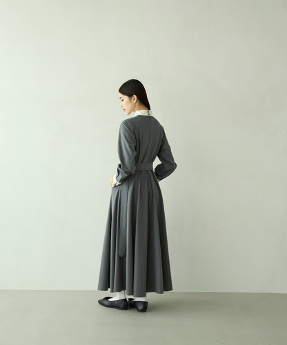 ≪通常販売≫classical stripe bicolor onepiece（クラシカルストライプバイカラーワンピース）