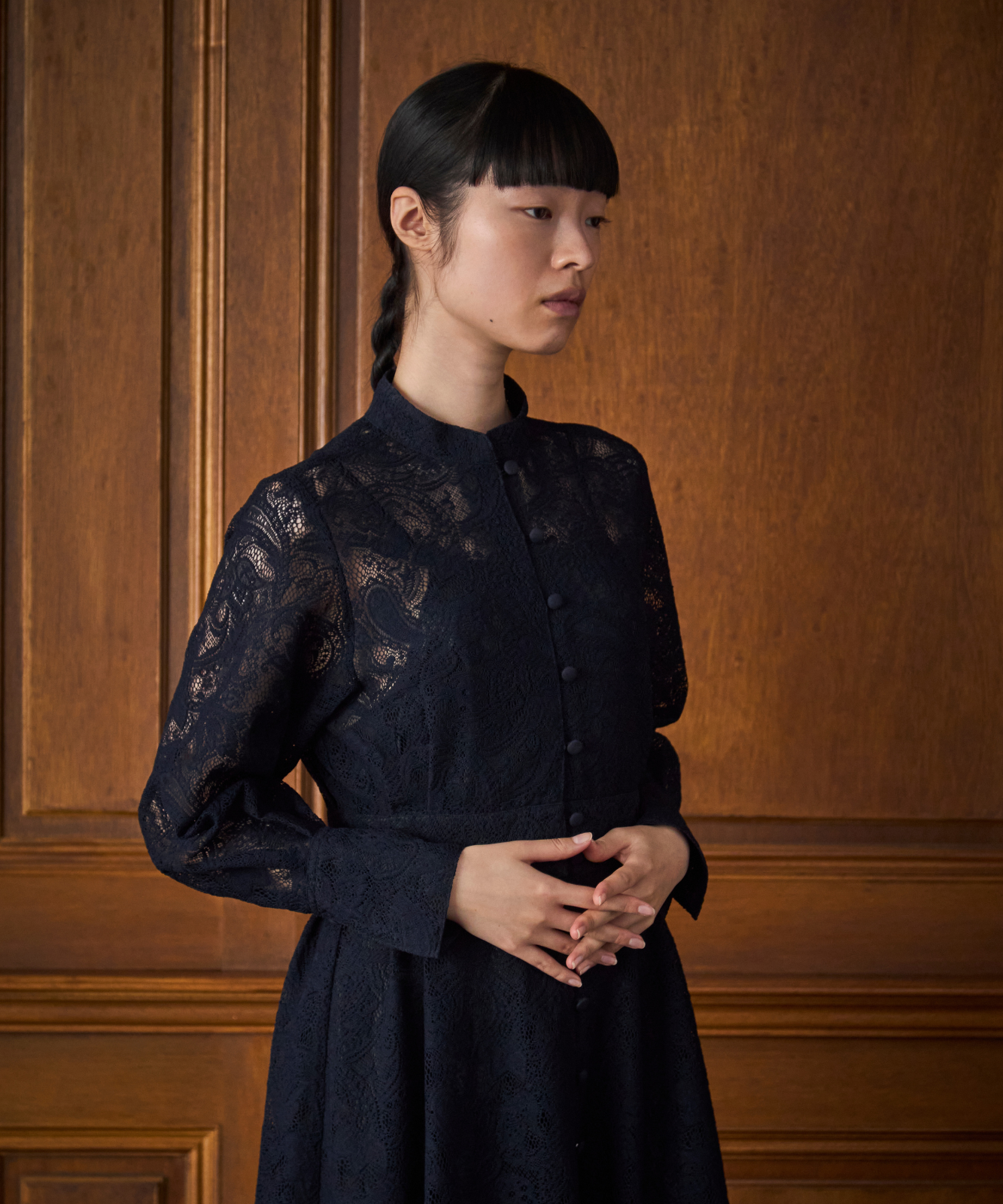 ≪通常販売≫stand collar lace dress（スタンドカラーレースドレス）≪2025年2月14日15:00販売開始≫