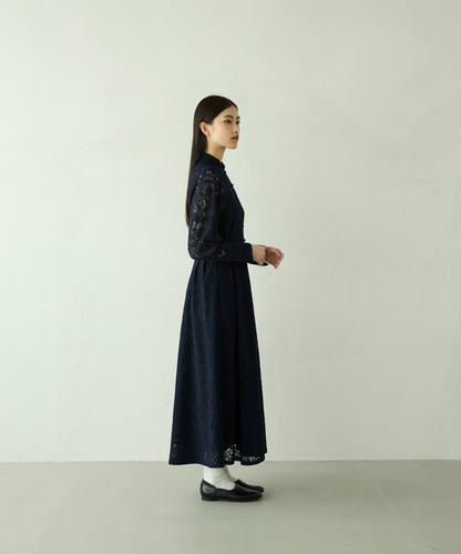 ≪通常販売≫stand collar lace dress（スタンドカラーレースドレス）