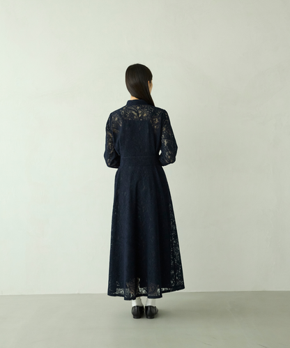 ≪通常販売≫stand collar lace dress（スタンドカラーレースドレス）