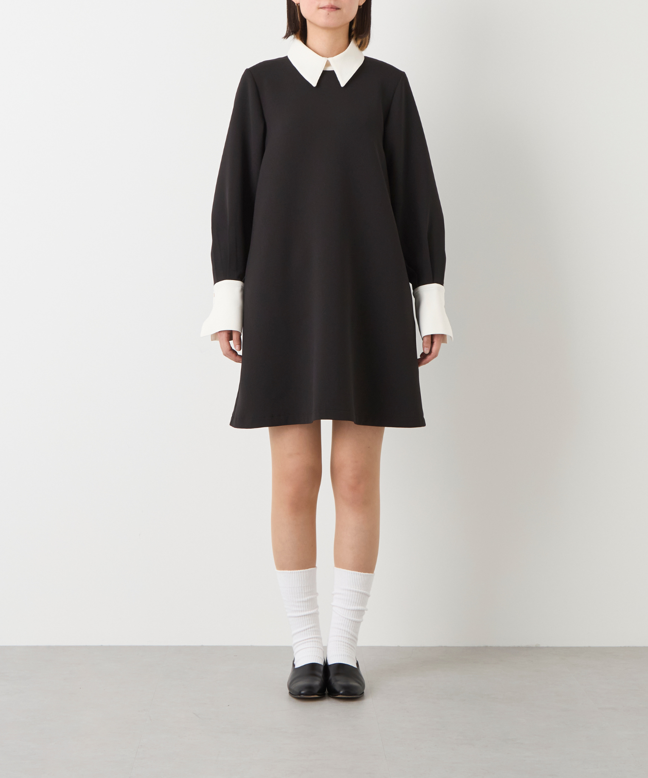 【ぱんぷきん】foufou バイカラーミニドレス ≪通常販売≫【THE DRESS #60】bicolor mini dress(バイカラー