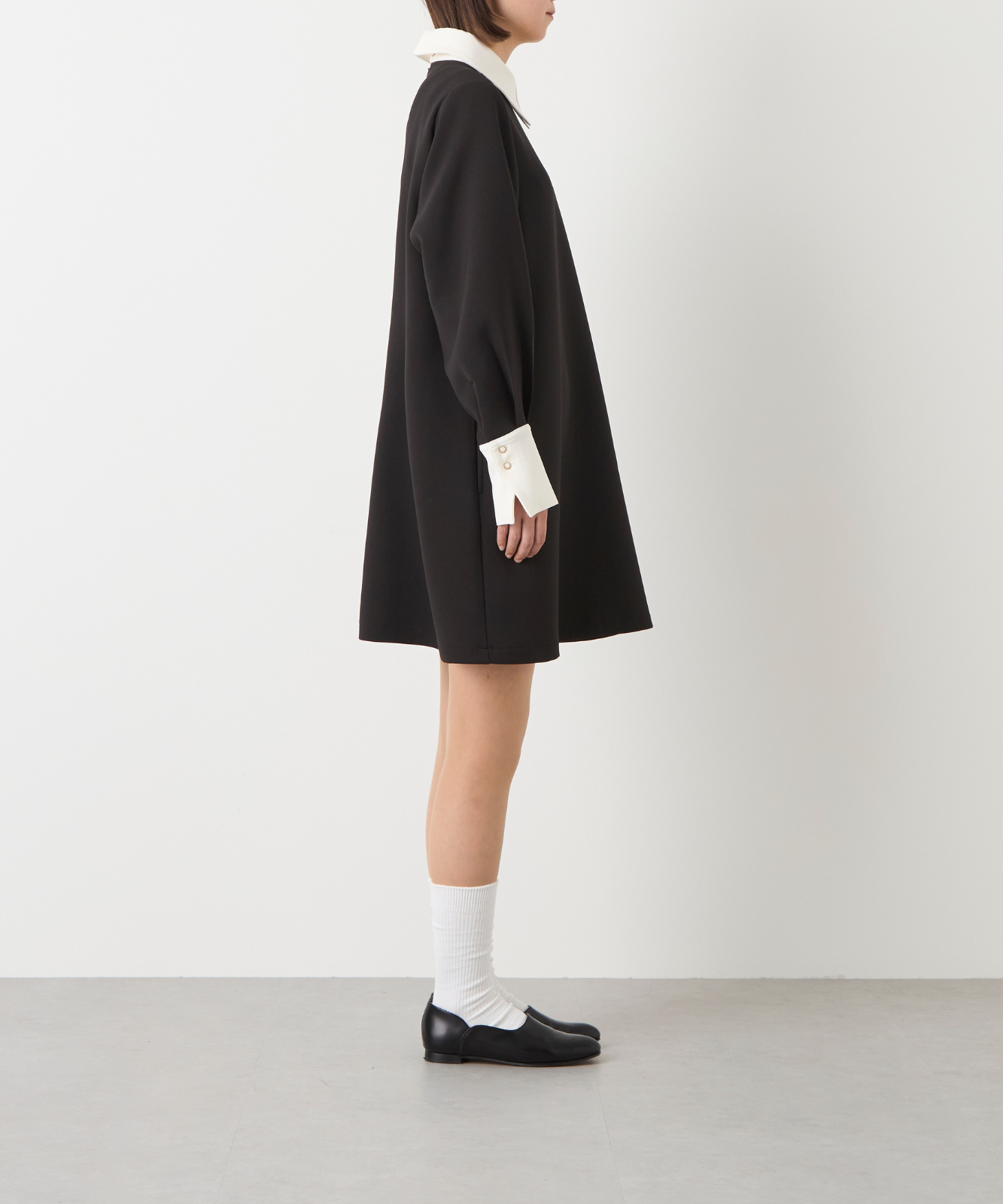 foufou フーフー バイカラー ミニドレス ≪通常販売≫【THE DRESS #60】bicolor mini dress(バイカラー