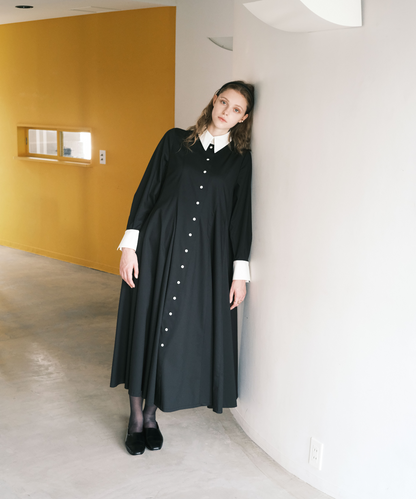 ≪通常販売≫【THE DRESS #58】bicolor twill shirts dress（バイカラーツイルシャツドレス）≪2025年1月17日15:00販売開始≫