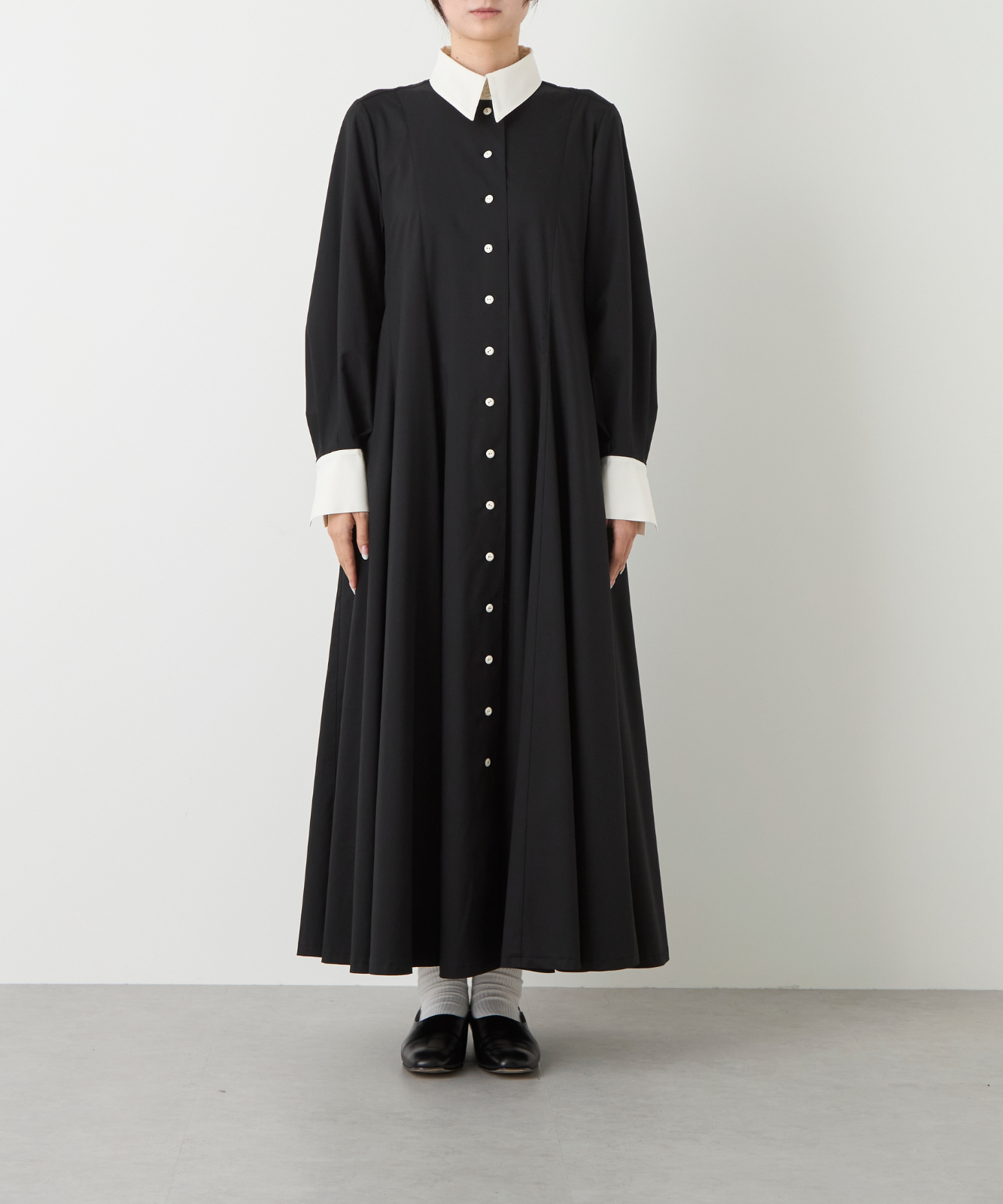 ≪通常販売≫【THE DRESS #58】bicolor twill shirts dress（バイカラーツイルシャツドレス）≪2025年1月17日15:00販売開始≫