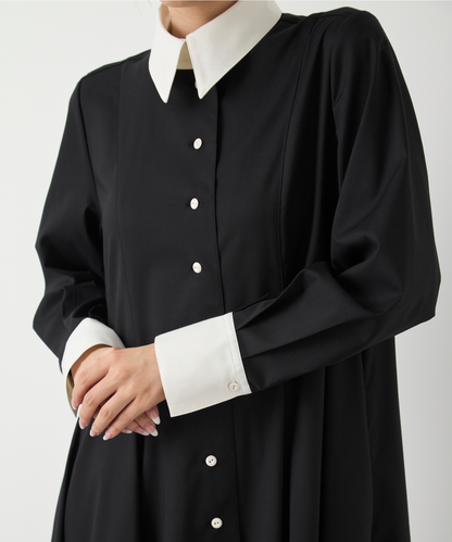 ≪通常販売≫【THE DRESS #58】bicolor twill shirts dress（バイカラーツイルシャツドレス）≪2025年1月17日15:00販売開始≫