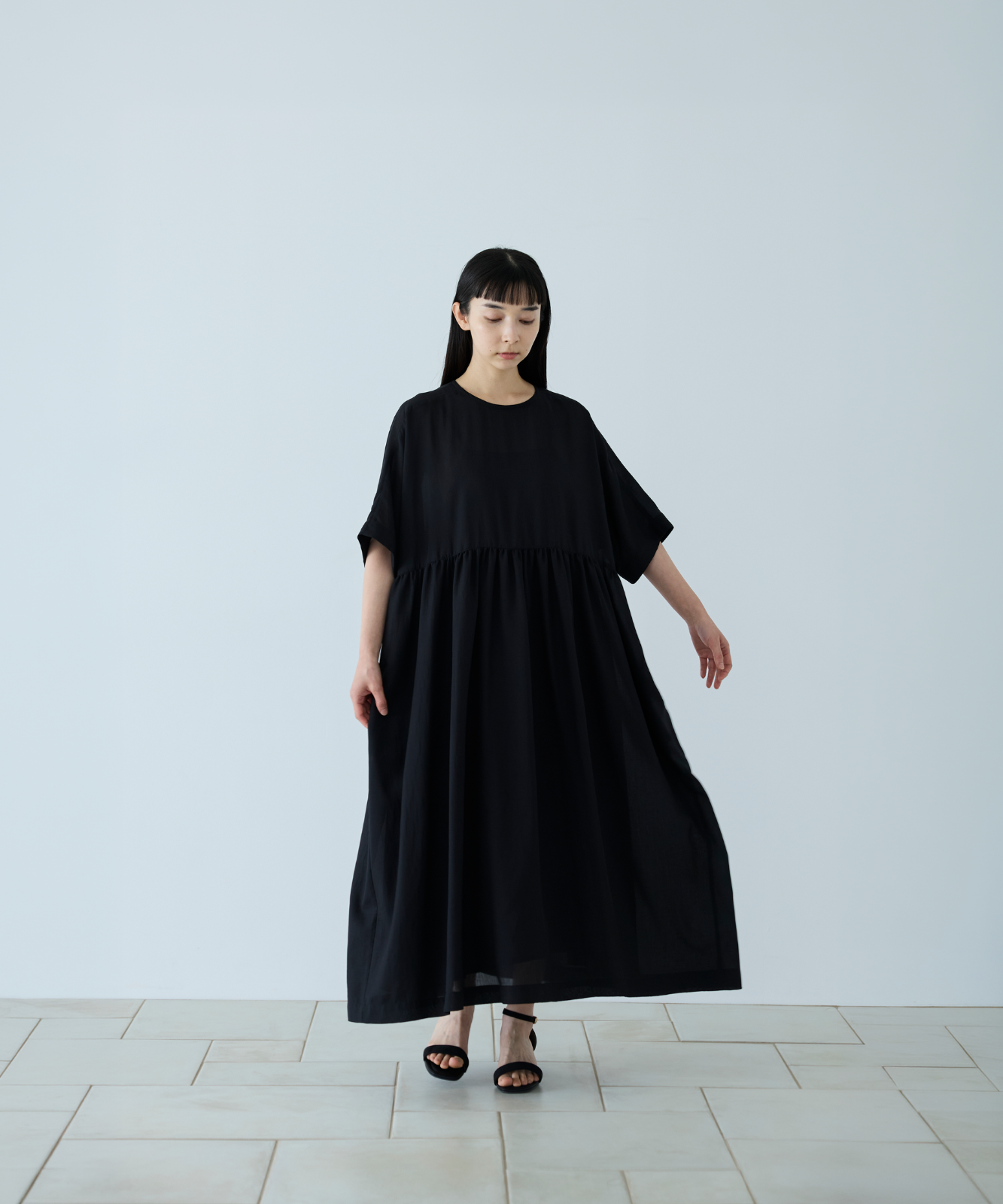 ≪通常販売≫dolman sleeve gather one piece（ドルマンスリーブ