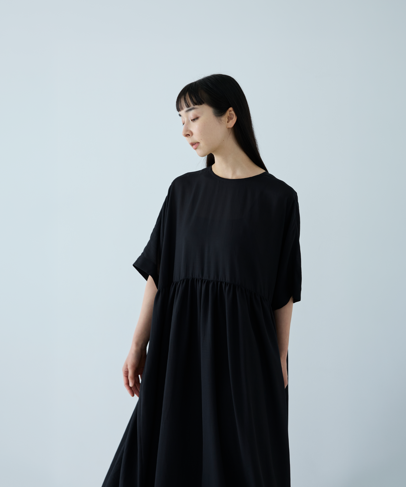 ≪通常販売≫dolman sleeve gather one piece（ドルマンスリーブ