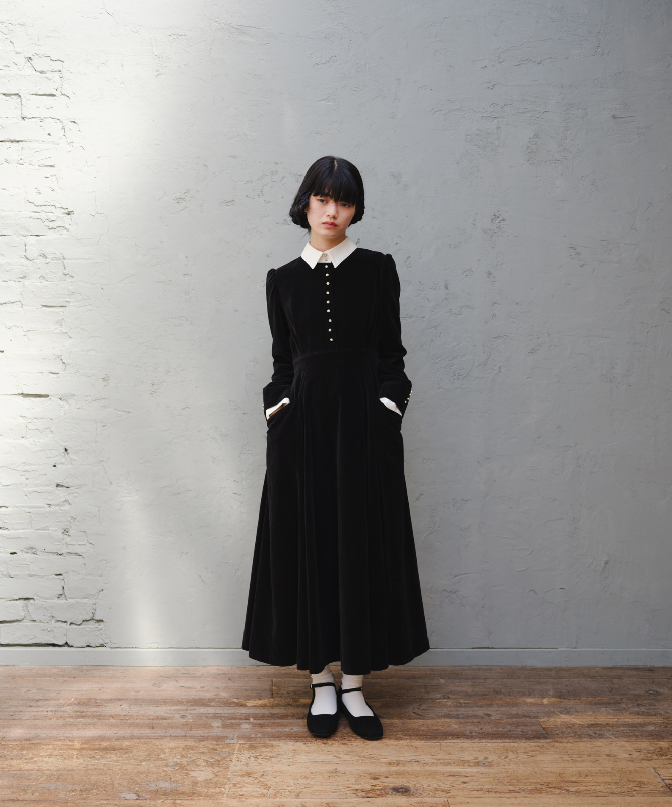 ≪通常販売≫bicolor velvet dress(バイカラーベルベットドレス ≪通常販売≫bicolor velvet dress(バイカラーベルベットドレス