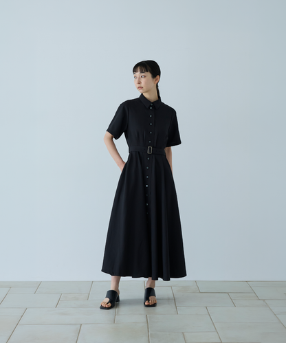 ≪通常販売≫【THE DRESS #62】shirt collar classical easy one piece（シャツカラークラシカルイージーワンピース）