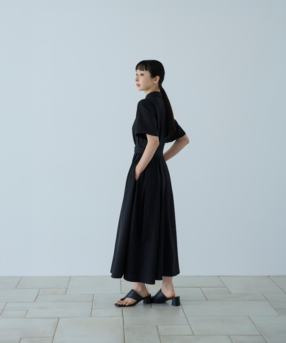 ≪通常販売≫【THE DRESS #62】shirt collar classical easy one piece（シャツカラークラシカルイージーワンピース）