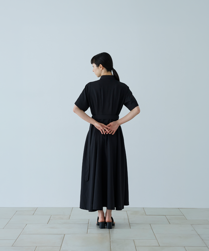 ≪通常販売≫【THE DRESS #62】shirt collar classical easy one piece（シャツカラークラシカルイージーワンピース）
