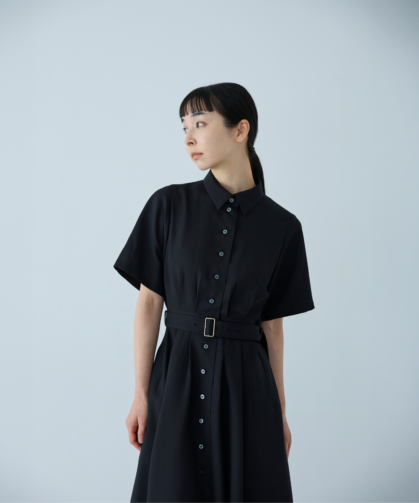 ≪通常販売≫【THE DRESS #62】shirt collar classical easy one piece