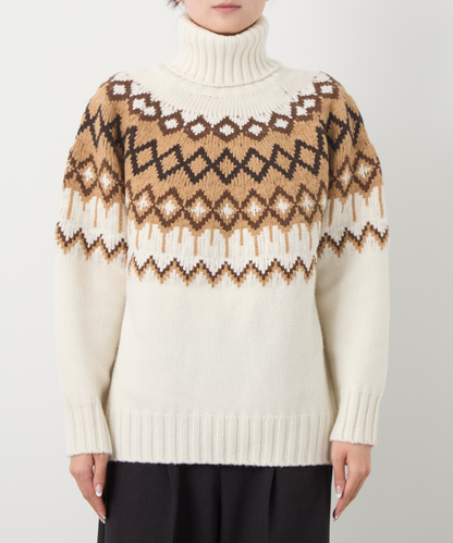 ≪通常販売≫nordic highneck sweater（ノルディックハイネックセーター）≪2024年11月29日15:00販売開始≫