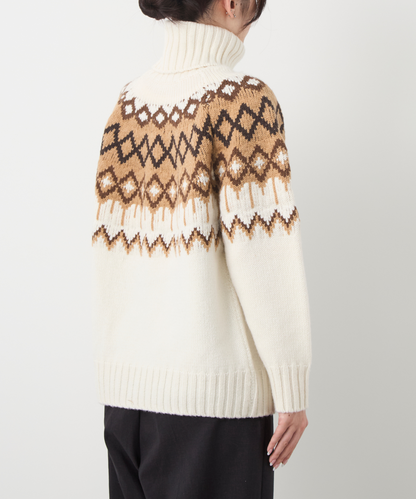 ≪通常販売≫nordic highneck sweater（ノルディックハイネックセーター）≪2024年11月29日15:00販売開始≫