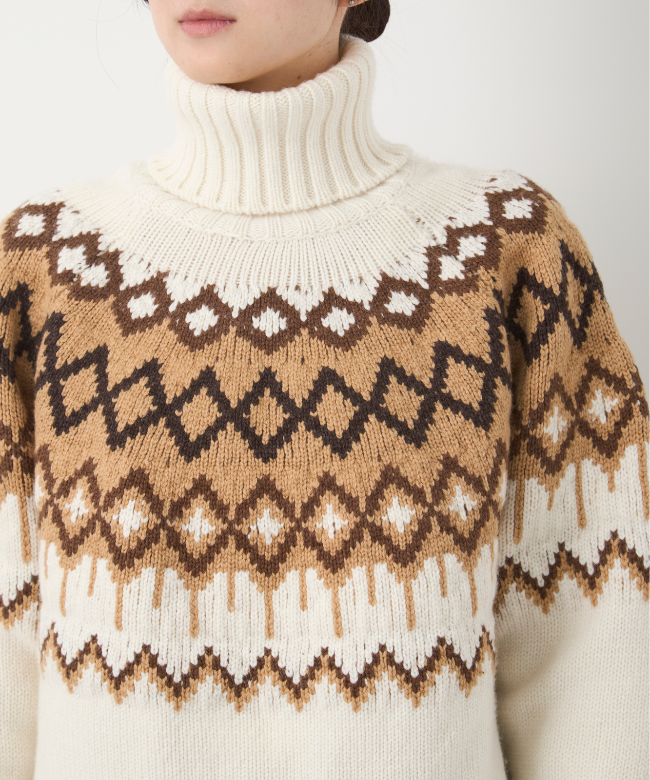 ≪通常販売≫nordic highneck sweater（ノルディックハイネックセーター）≪2024年11月29日15:00販売開始≫