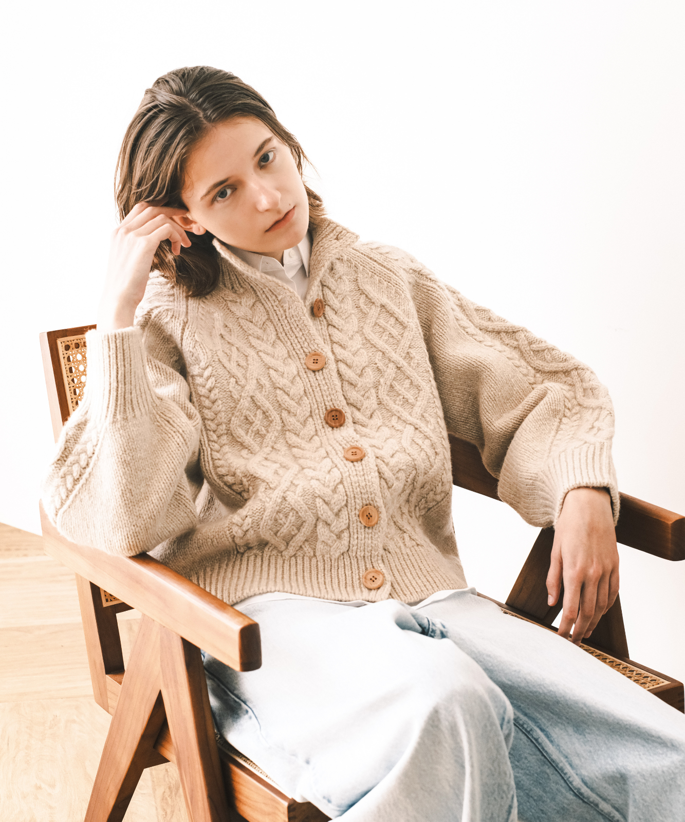 ≪通常販売≫fisherman knit cardigan（フィッシャーマンニットカーディガン）≪2024年12月3日15:00販売開始≫