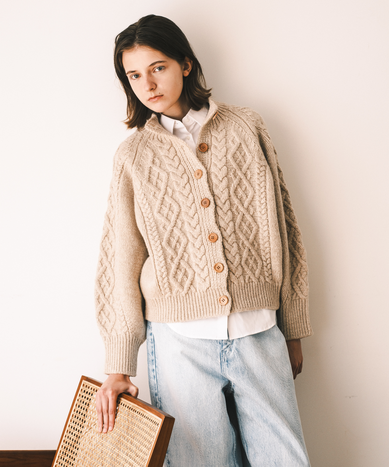 ≪通常販売≫fisherman knit cardigan（フィッシャーマンニットカーディガン）≪2024年12月3日15:00販売開始≫