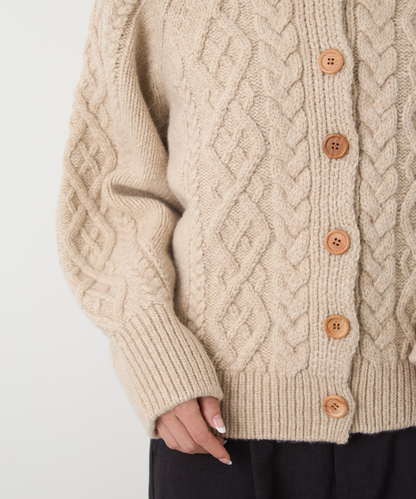 ≪通常販売≫fisherman knit cardigan（フィッシャーマンニットカーディガン）≪2024年12月3日15:00販売開始≫