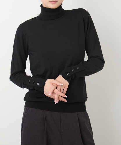 ≪通常販売≫silk wool turtleneck pullover（シルクウールタートルネックプルオーバー）≪2024年10月8日15:00販売開始≫