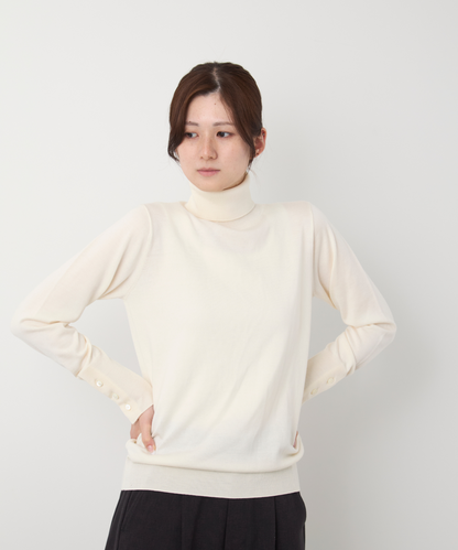 ≪通常販売≫silk wool turtleneck pullover（シルクウールタートルネックプルオーバー）≪2024年10月8日15:00販売開始≫