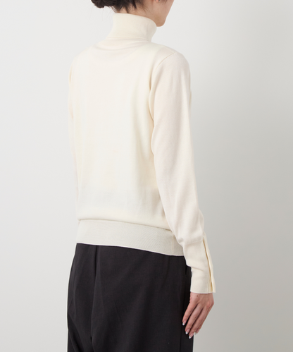 ≪通常販売≫silk wool turtleneck pullover（シルクウールタートルネックプルオーバー）≪2024年10月8日15:00販売開始≫