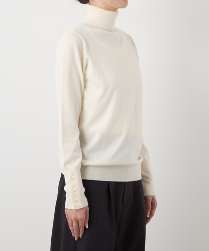 ≪通常販売≫silk wool turtleneck pullover（シルクウールタートルネックプルオーバー）≪2024年10月8日15:00販売開始≫