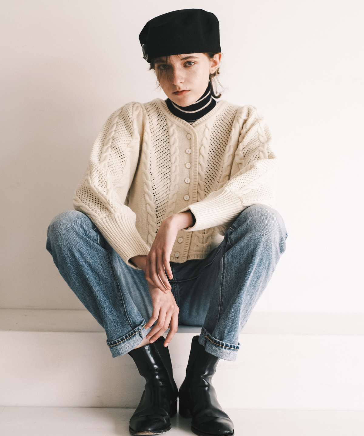FAF NOTES CARDIGAN セーター ニット カーディガン音符 faf FAF NOTES FAF NOTES CARDIGAN セーター ニット カーディガン音符 faf FAF NOTES