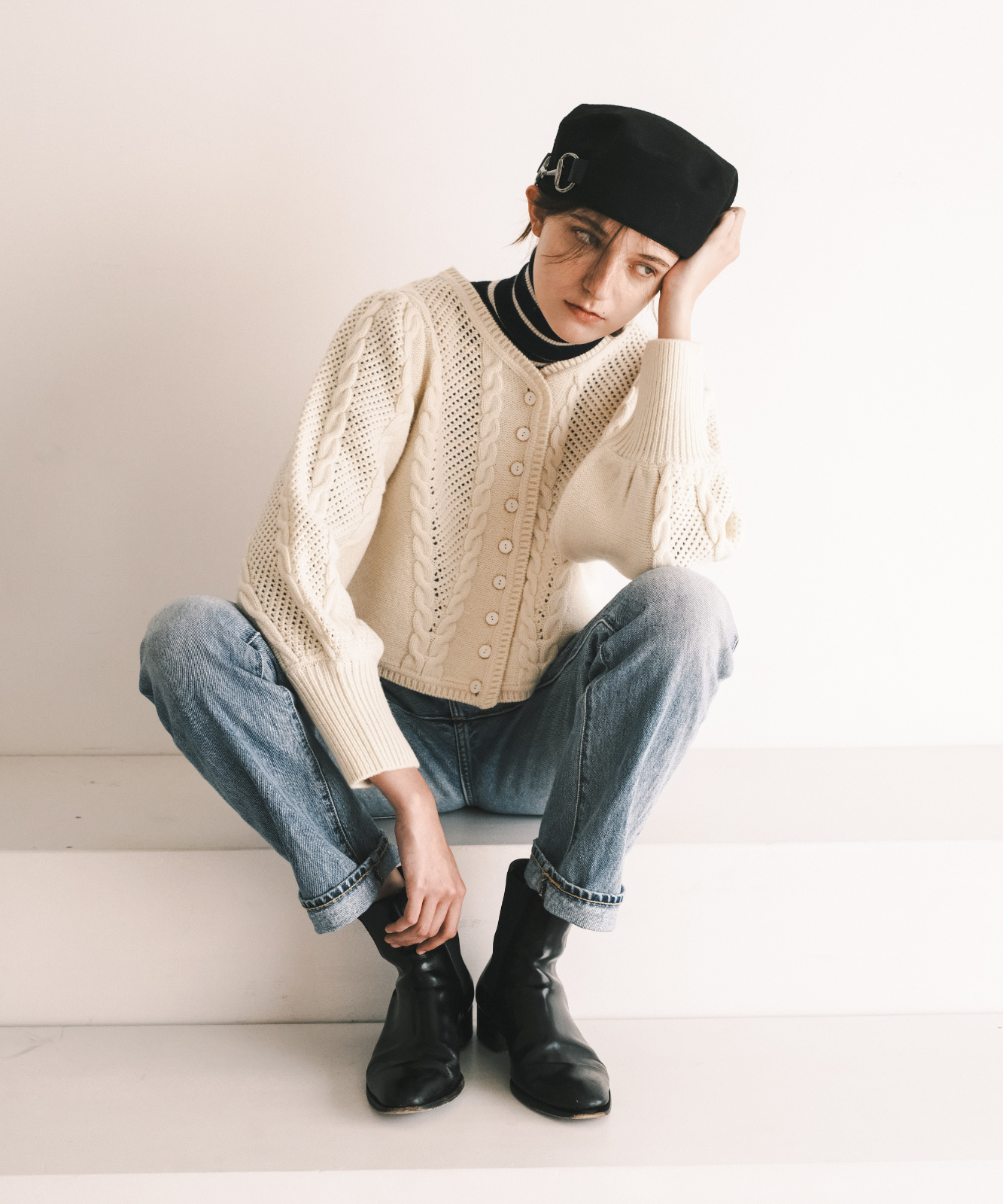 ≪通常販売≫low gauge classical cardigan（ローゲージクラシカルカーディガン）≪2024年12月10日15:00販売開始≫