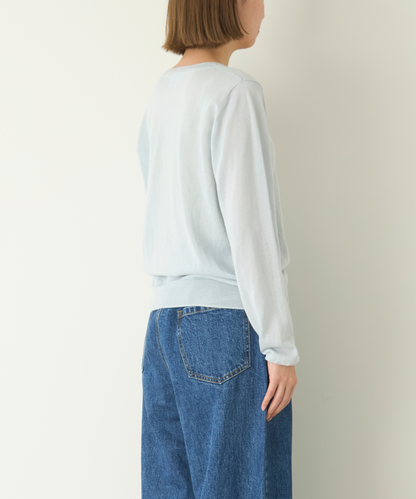 ≪在庫販売≫crew neck sheer pullover（クルーネックシアープルオーバー）