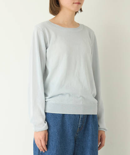 ≪在庫販売≫crew neck sheer pullover（クルーネックシアープルオーバー）