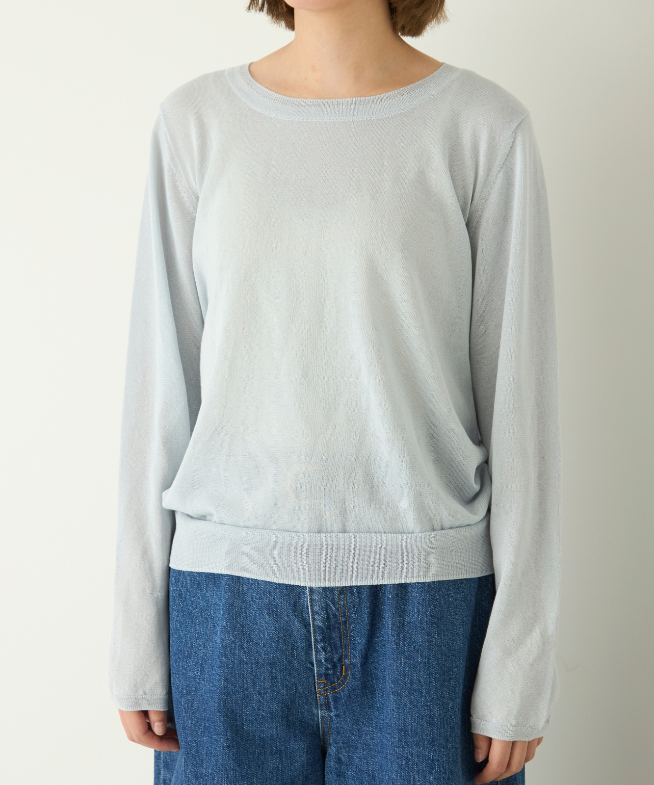 ≪在庫販売≫crew neck sheer pullover（クルーネックシアープルオーバー）