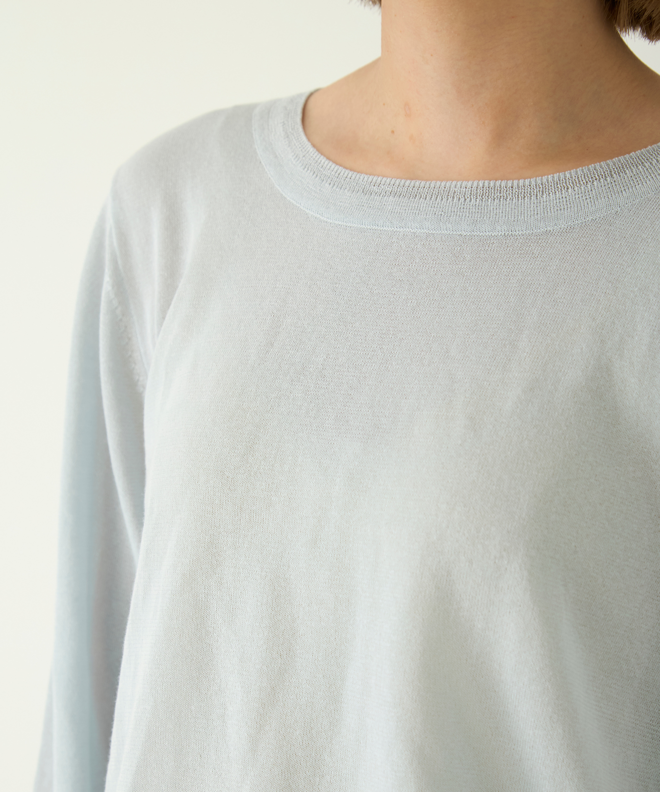 ≪在庫販売≫crew neck sheer pullover（クルーネックシアープルオーバー）