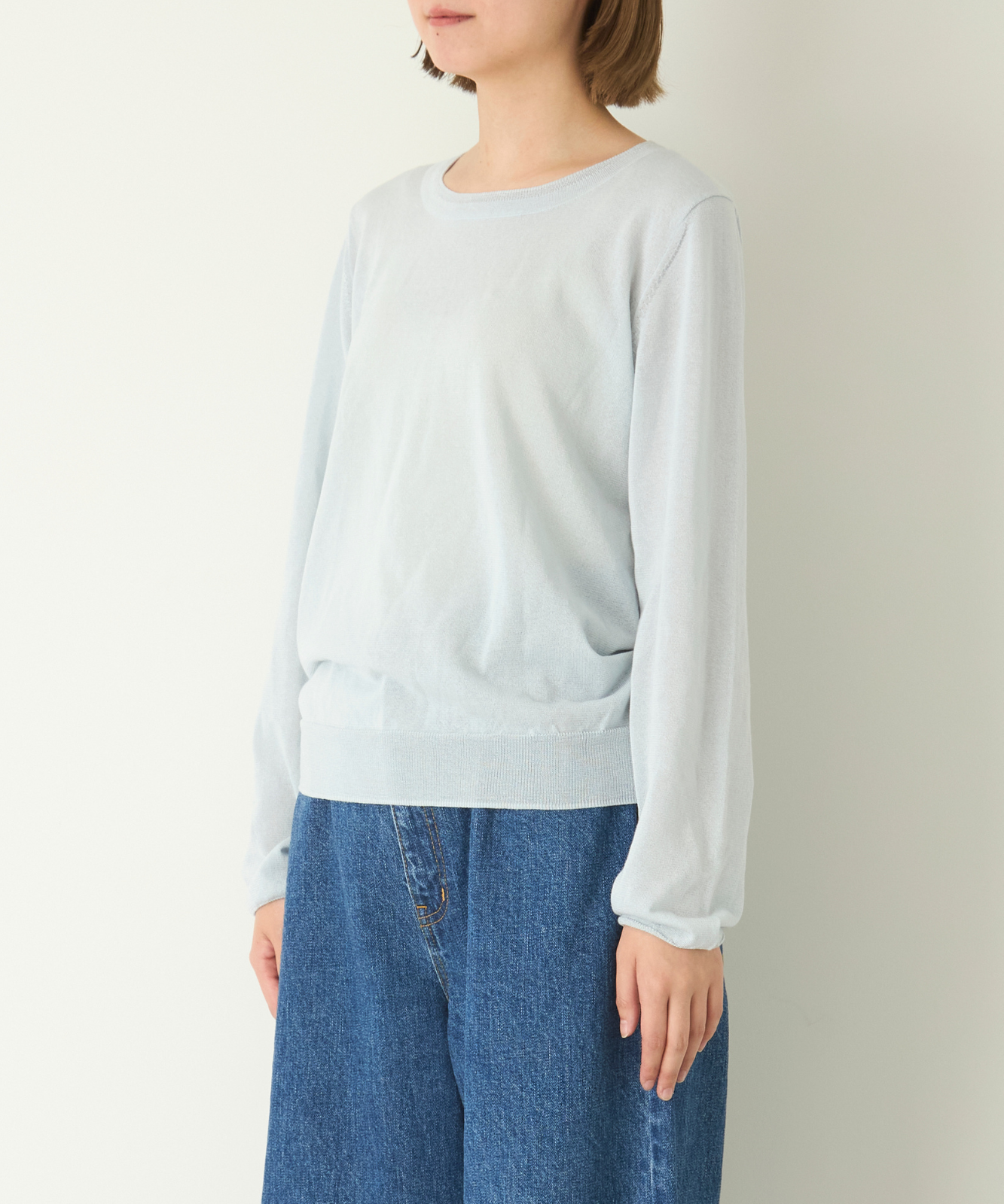 ≪在庫販売≫crew neck sheer pullover（クルーネックシアープルオーバー）