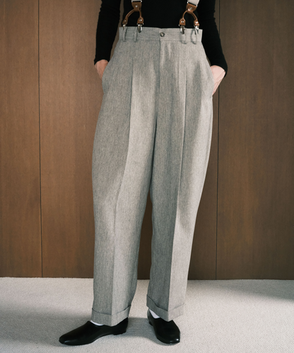 ≪通常販売≫herringbone two tuck slacks（ヘリンボーンツータックスラックス）≪2025年3月28日15:00販売開始≫