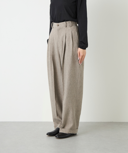 ≪通常販売≫herringbone two tuck slacks（ヘリンボーンツータックスラックス）≪2025年3月28日15:00販売開始≫