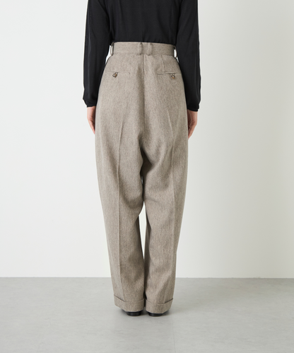 ≪通常販売≫herringbone two tuck slacks（ヘリンボーンツータックスラックス）≪2025年3月28日15:00販売開始≫