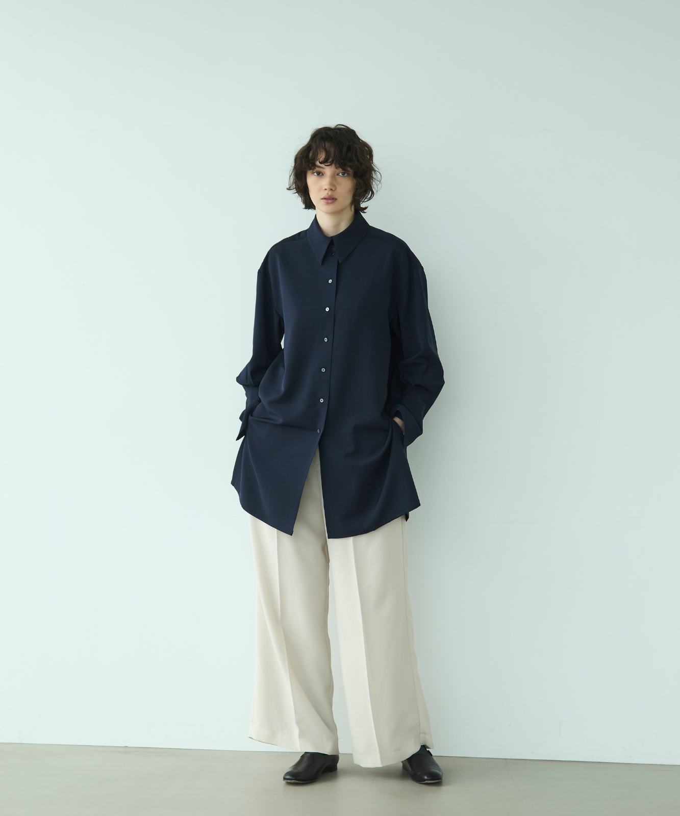 ≪web展示会≫shirt collar toro blouse（シャツカラートロブラウス）≪2025年2月3日12:00販売開始≫≪2025年9月発送予定≫