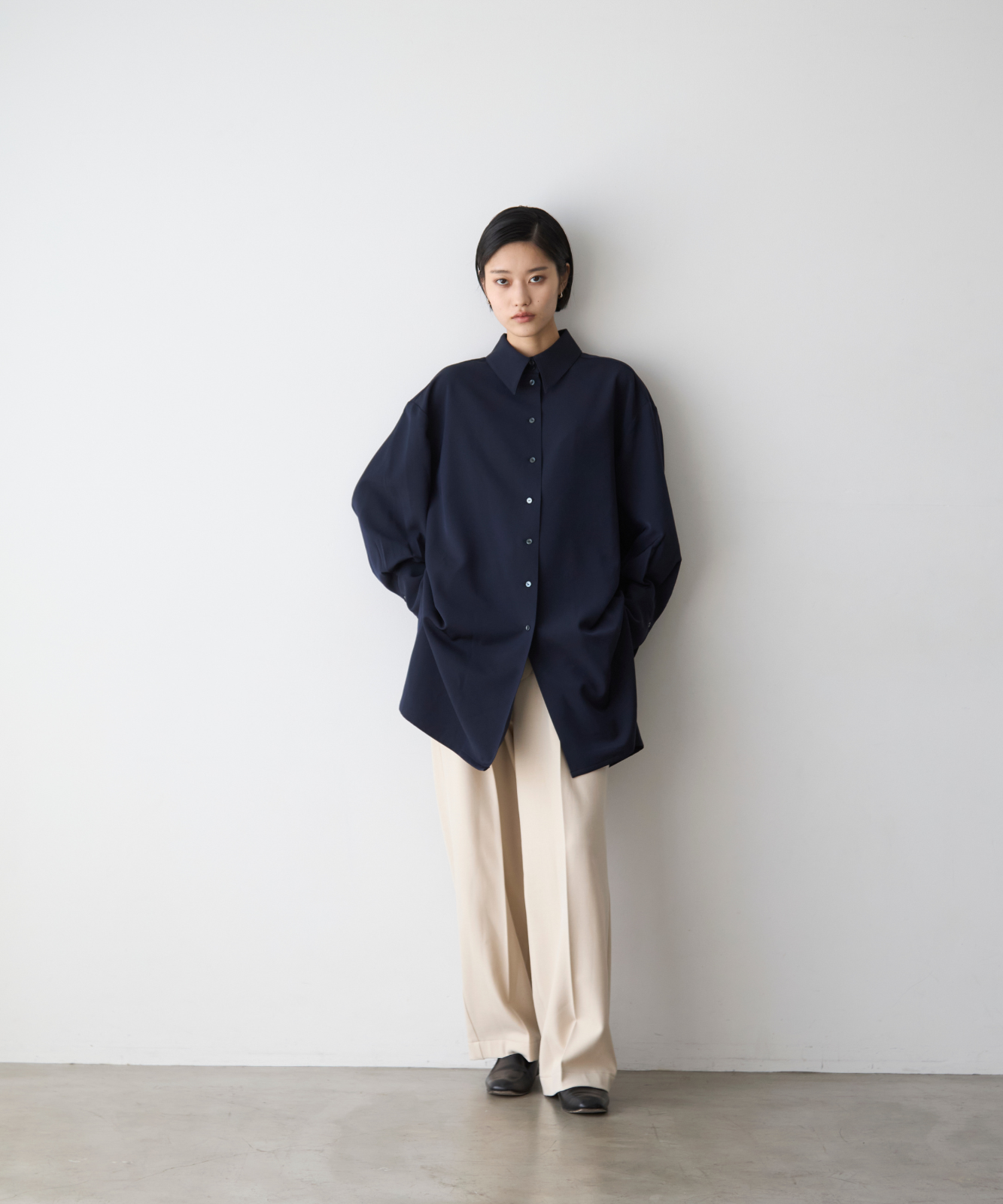 ≪通常販売≫shirt collar toro blouse（シャツカラートロブラウス）≪2025年9月17日15:00販売開始≫