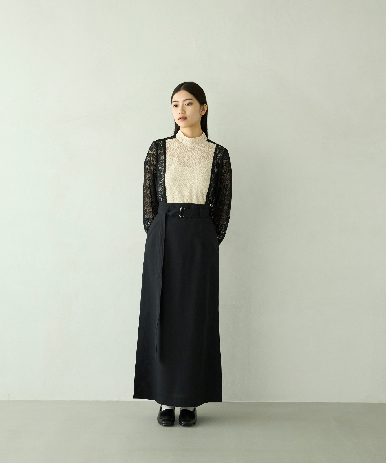 ≪通常販売≫bicolor lace blouse（バイカラーレースブラウス）≪2026年01月26日12:00販売開始≫