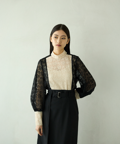≪通常販売≫bicolor lace blouse（バイカラーレースブラウス）≪2026年01月26日12:00販売開始≫