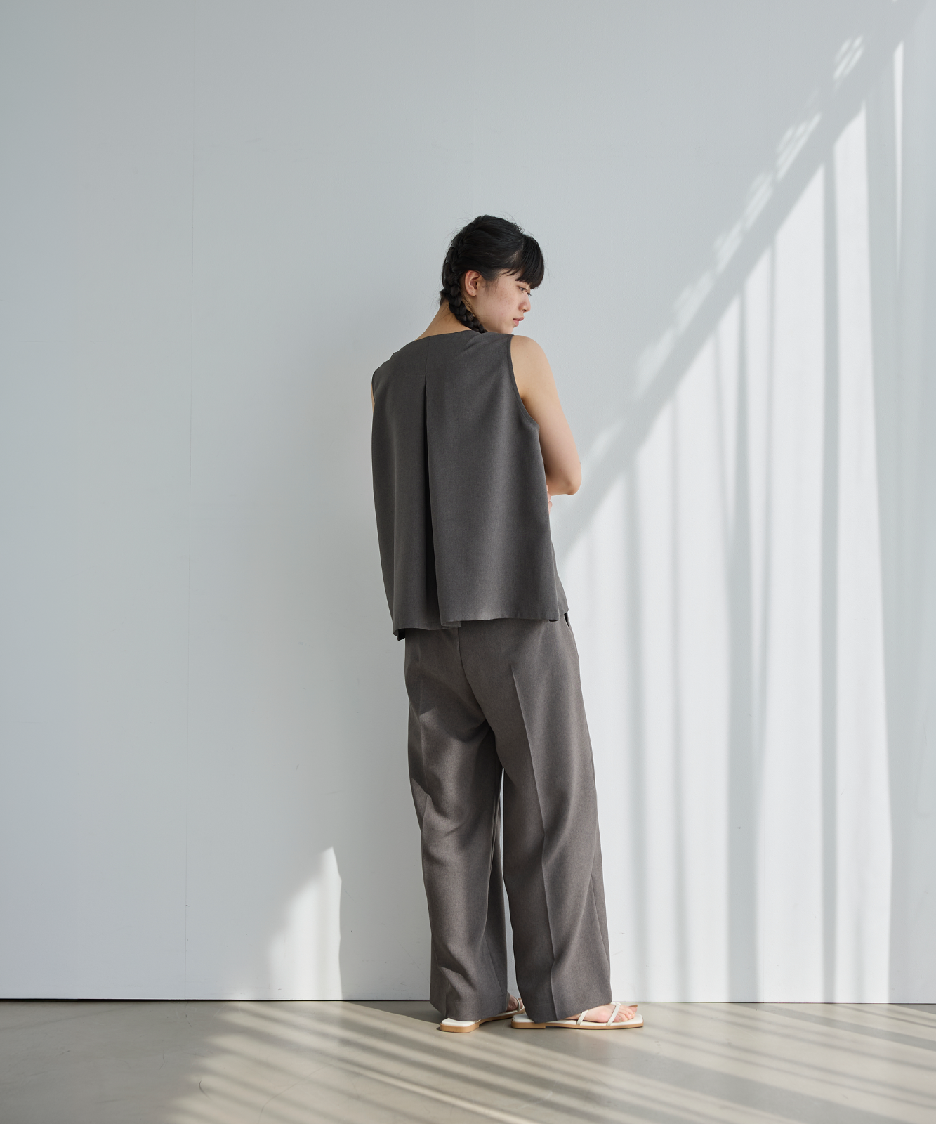≪通常販売≫no sleeve easy blouse （ノースリーブイージーブラウス）